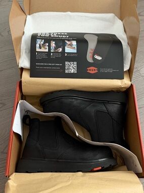 BRUNT OHMAN 6” COMP TOE Boots - Black electrician/handyman work boots
